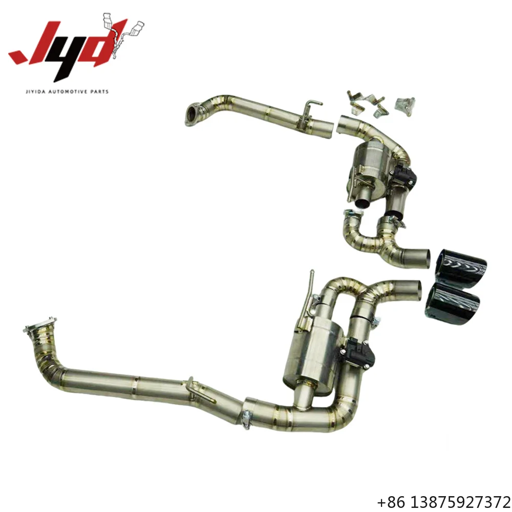 JYD Catback Exhaust Downspout for 718 /Boxster S 2.0T 2016-2023 Titanium Alloy Performance Full Exhaust System