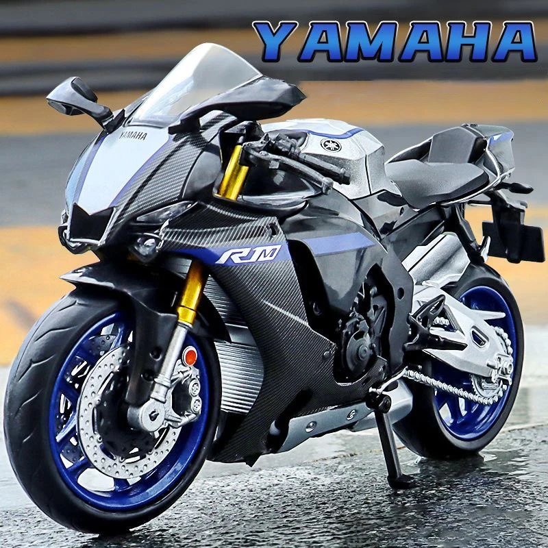 1:12 Yamaha YZF-R1M 60th Anniversary Motorcycle Model Toy Vehicle Collection Autobike Shork-Absorber Off Road Autocycle Toys Car