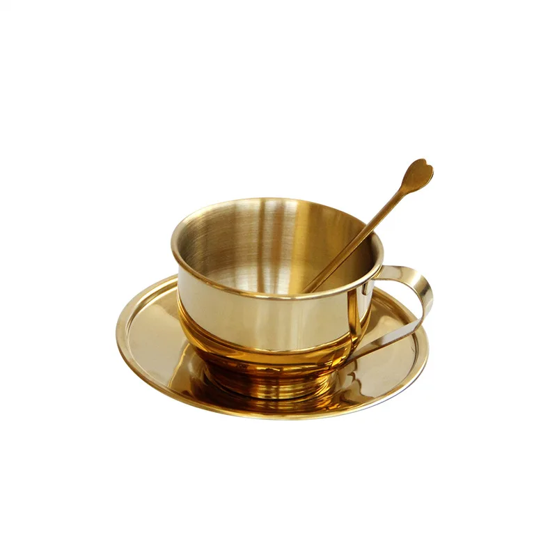 European Retro Coffee Cup and Saucer Set, Affordable Luxury, Simple, Small, Exquisite, British, Afternoon Tea