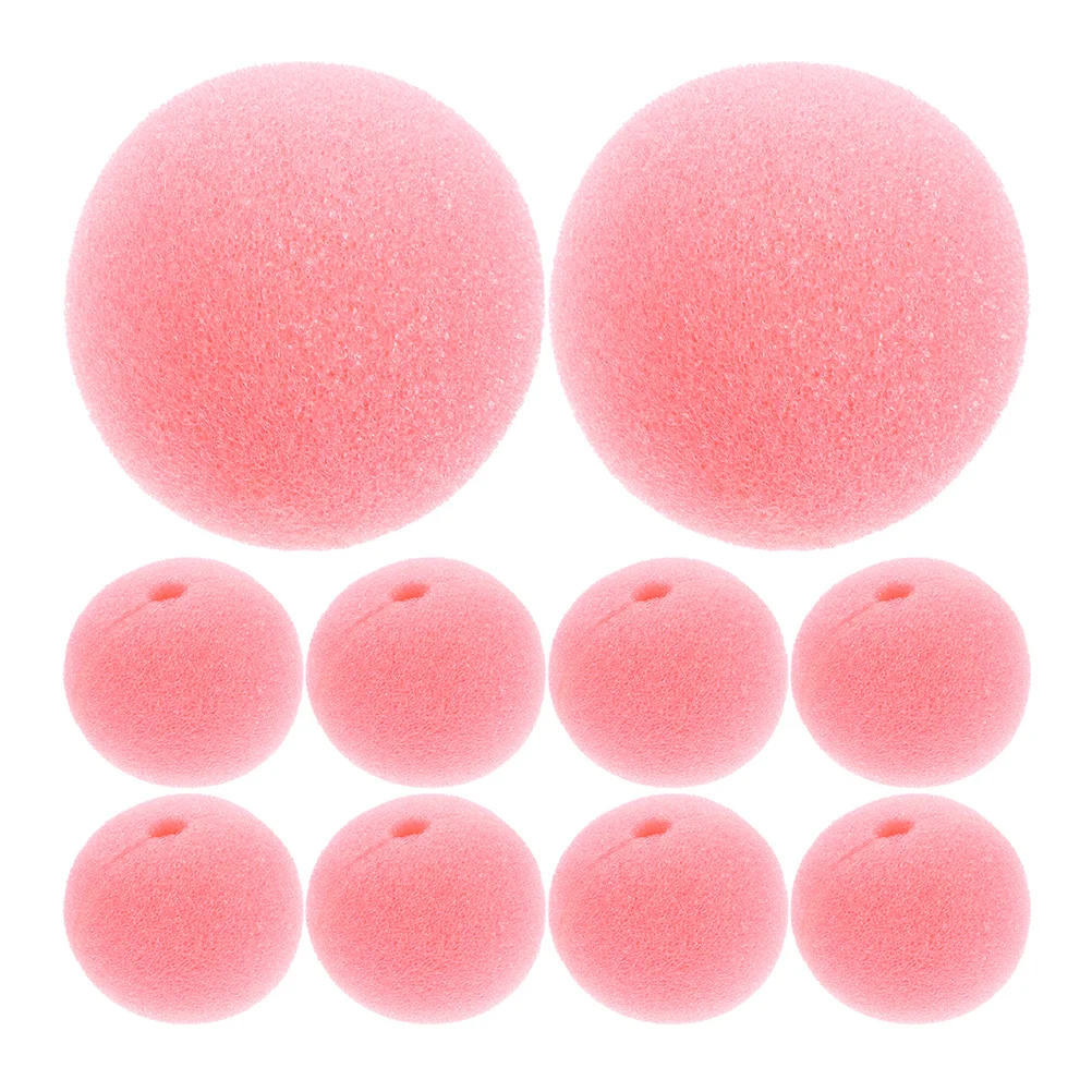 30 Pcs Sponges Clown Nose Kids Red for Adults Halloween Mask Props Replaceable Pink Costume