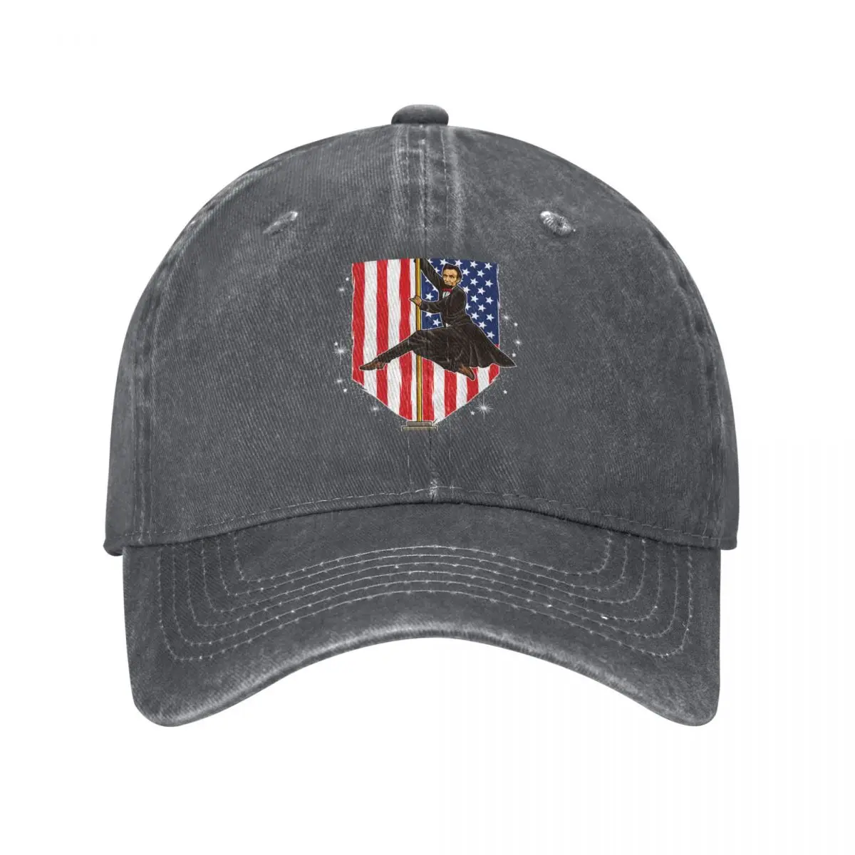 Pole Dance Abraham Lincoln - USA Pole Fitness for America T-Shirt Baseball Cap Custom Cap sun hat Luxury Hat Men's Caps Women's