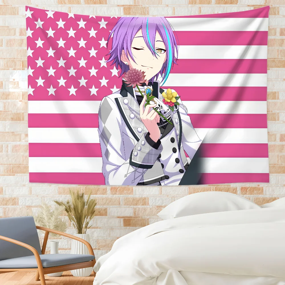 Singer K-Kamishiro R-Rui W-Wonderlands  S-Showtime flag Custom Camping Garden Decor Party Backdrops Wall Art Family Gifts