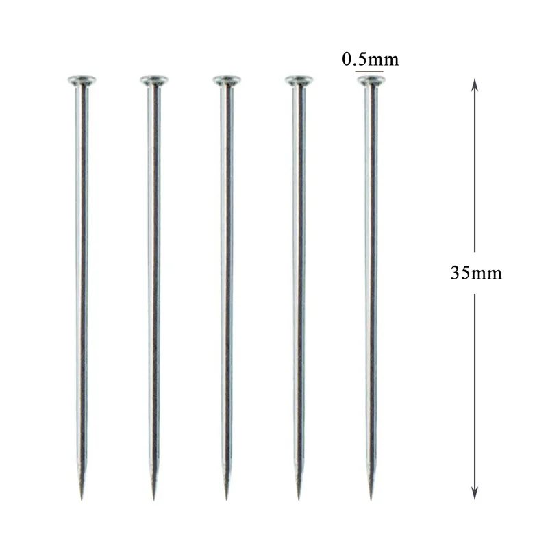 스테인리스 스틸 재봉 핀, 드레스메이커, 스트레이트 니들 퀼팅, 파인 새틴 헤드 핀, 보석 공예, 재봉 도구 제작, 300 개