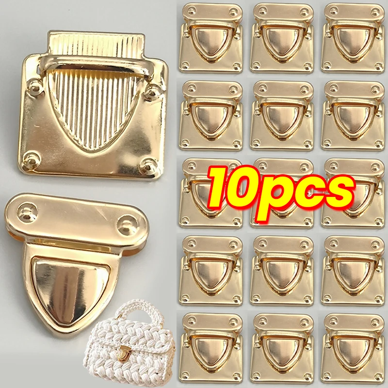 

1/10pcs Metal Locks Bag Clasp Handbags Catch Buckles DIY Craft Hardware Case Bag Closures Snap Clasps Purse Accessories