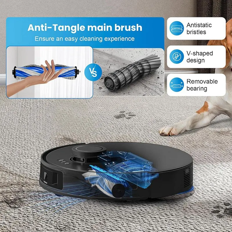 A44F-Per ECOVACS DEEBOT T30S Robot Aspirapolvere Spazzola Laterale Principale Filtro Hepa Mop Panno Sacchetti Per La Polvere Parti