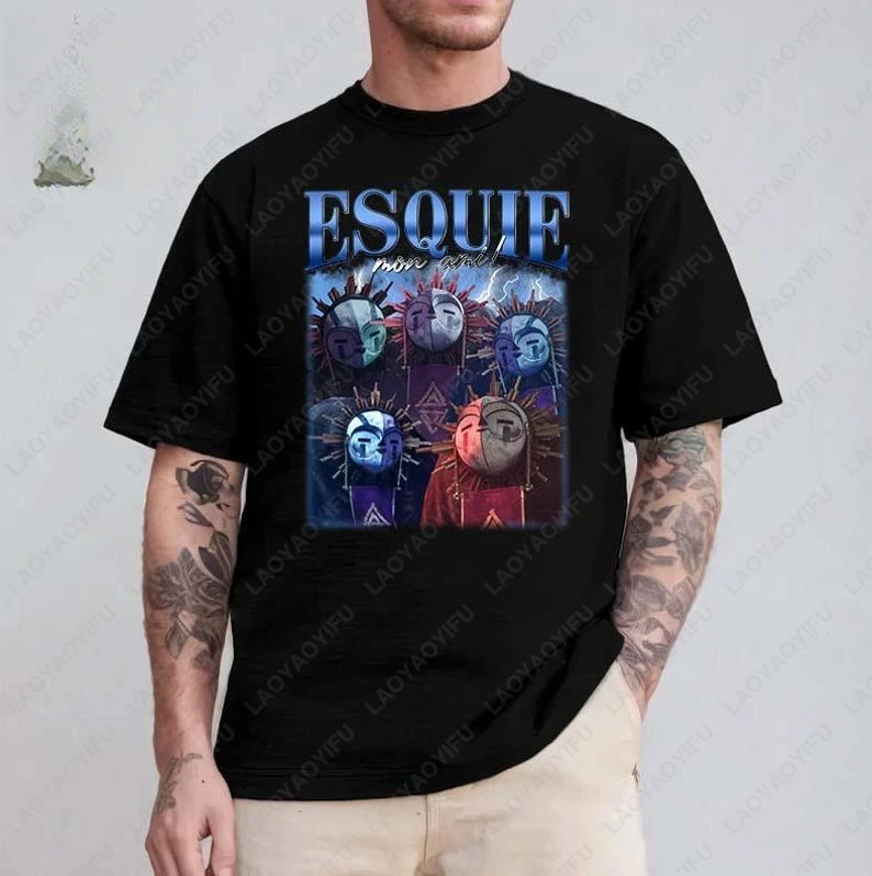 Mon Ami Clair Obscur Expedition 33 Gaming Tees Dark Fantasy Rpg Gamer تي شيرت عاشق هدية لعبة فيديو جرافيك مضحك ملابس علوية من القطن