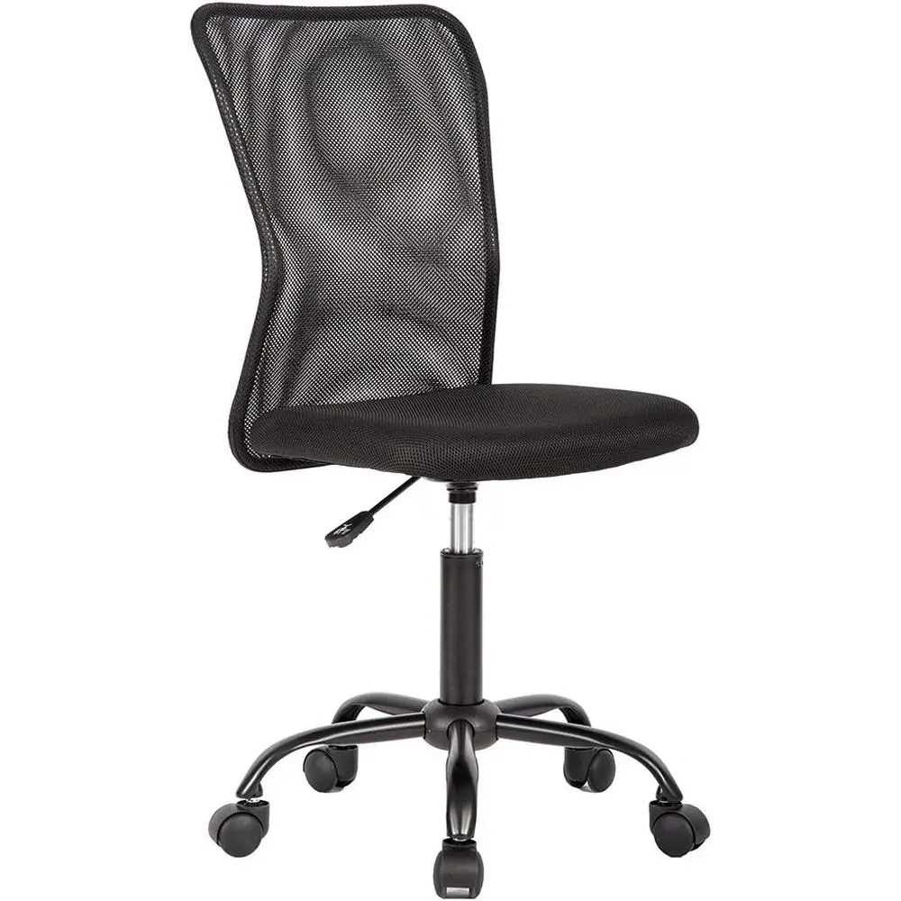 

Besassage Oice Cheap Desk Chair Mesh Computer with Lumbar Support No Arms Swivel Rolling Executive Chair or Back Pai