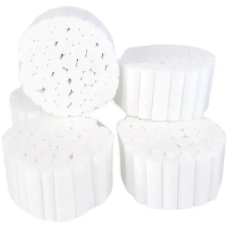 Dental Cotton Rolls 100% Cotton High Absorbent Surgical Cotton for Teeth Whitening Dentist Material