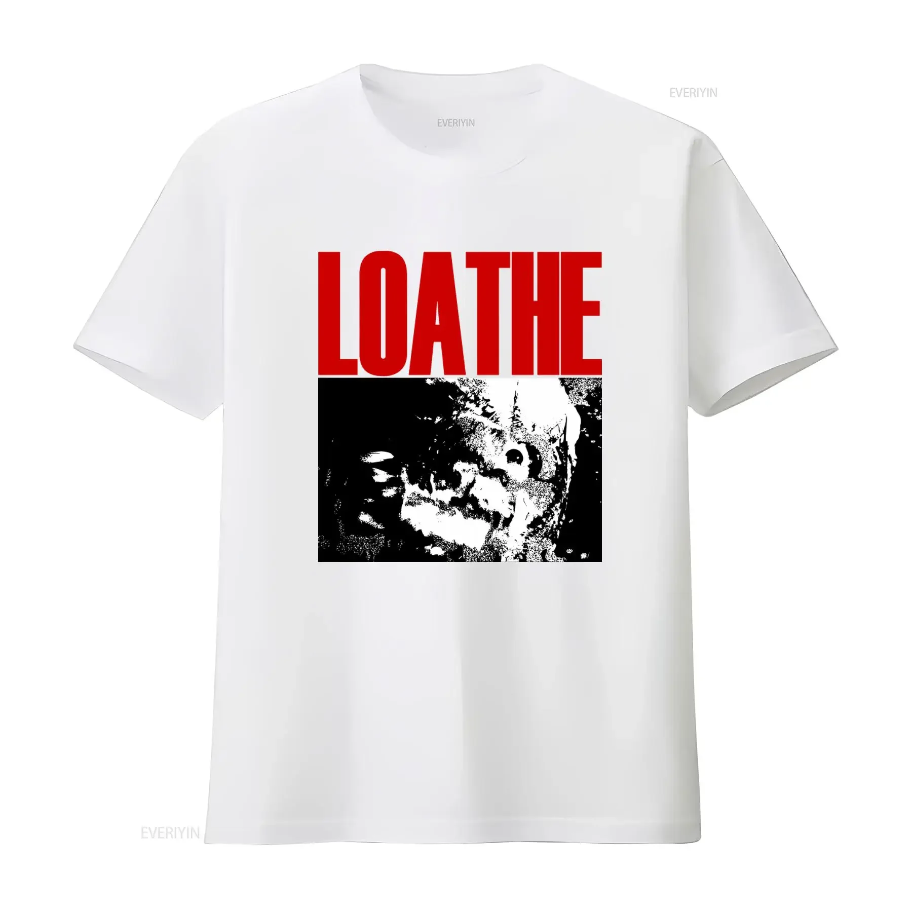 Loathe Band Heavy Metal Logo T Shirt Loatheasone Art Design for Music Fans vintage Washed Versatile Soft Slightly Comfortable view 3