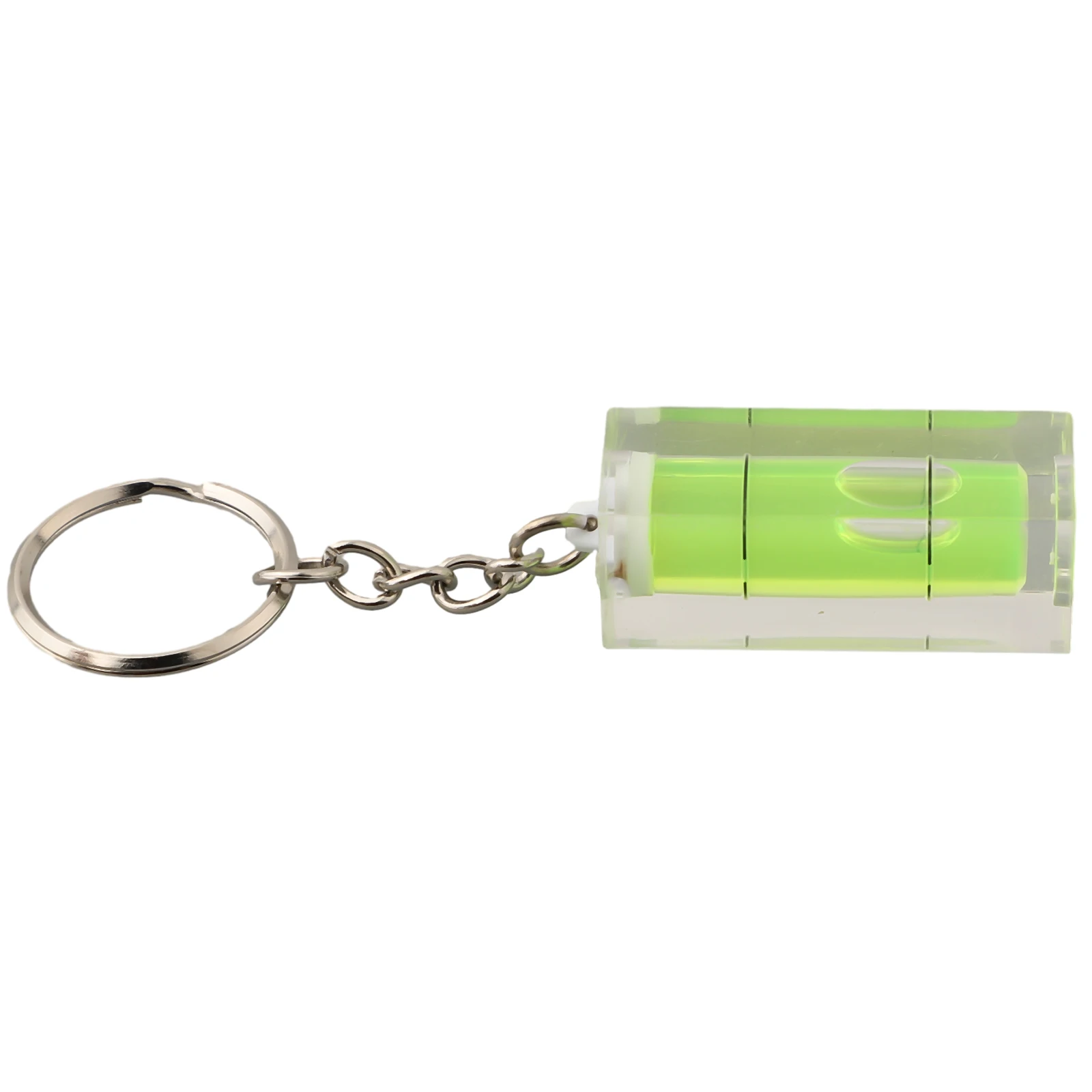1PC Square Level Green BullseyeLevel Horizontal  Inclinometer Measuring Tool Mini Key Ring PTZ T-type Level