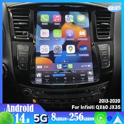 Android 15 For Infiniti QX60 JX35 2013-2020 Car Radio Automotive Multimedia Tesla Screen Car play Auto Bluetooth GPS 4G WIFI DSP