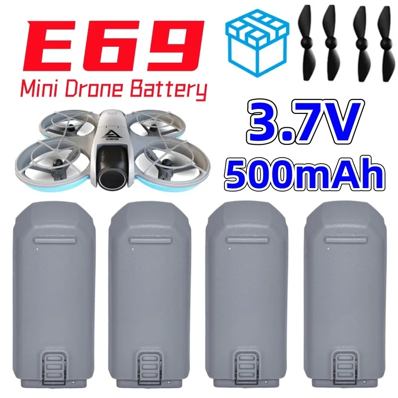 E69 Mini-Drohnen-Akku Original 3,7V 500mAh Lipo-Akku für E69 Mini Bürstenloser Fotografie-Fernsteuerungsflieger