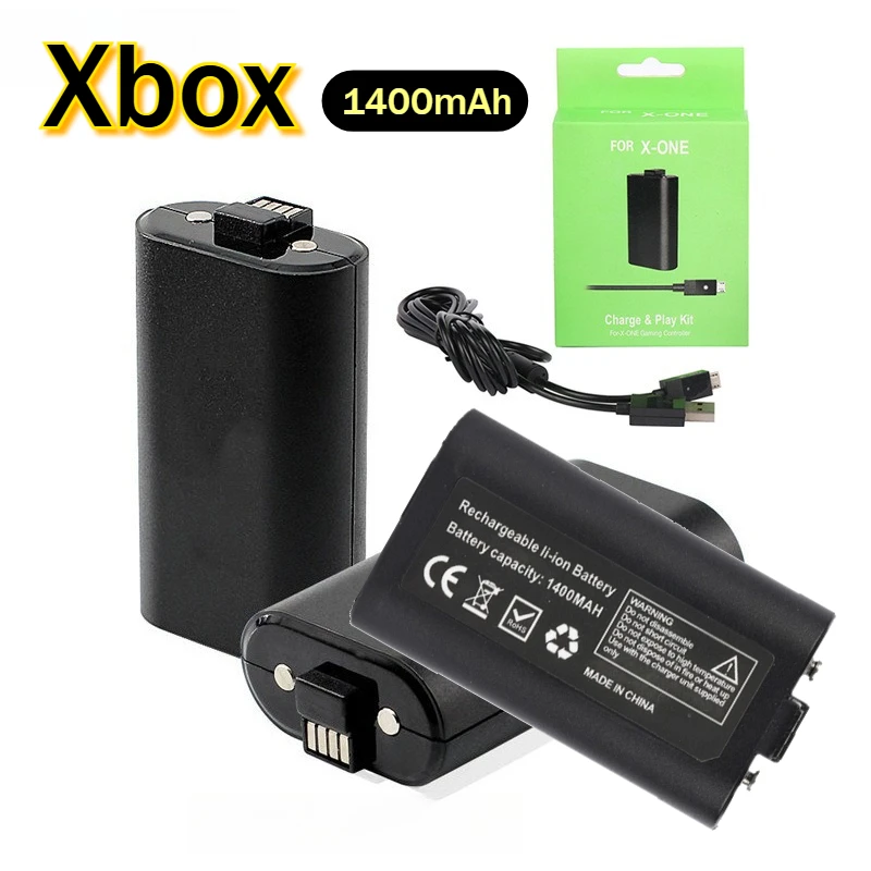 

Новый перезаряжаемый аккумулятор 1400 мАч для контроллеров Xbox Series X/S и Xbox One S/X со встроенной ручкой, сменные батареи