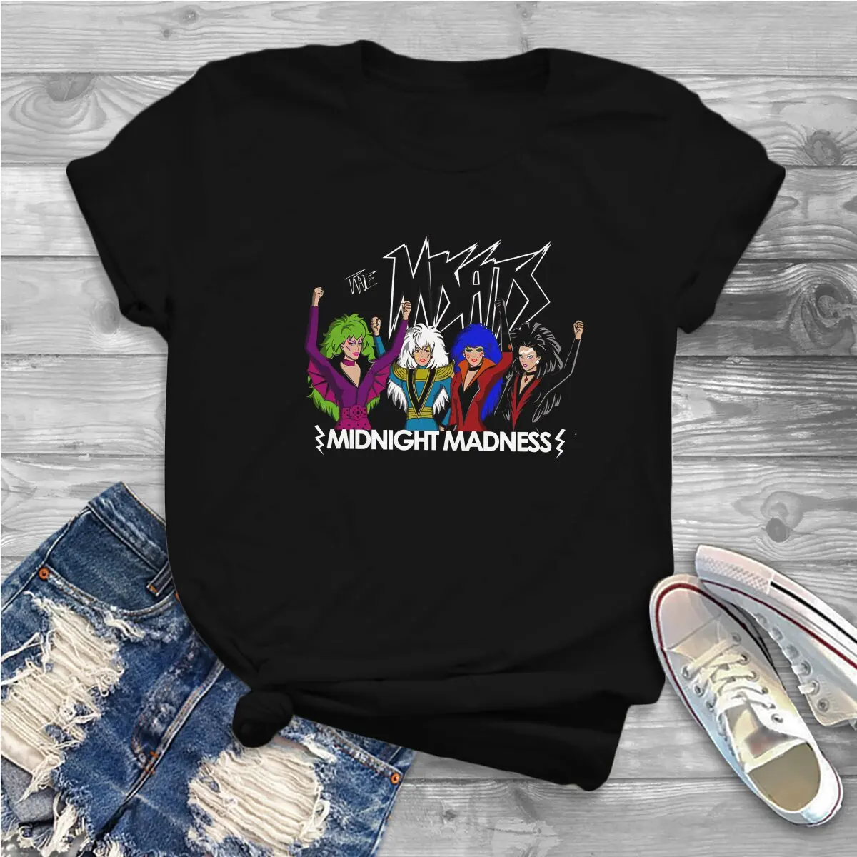 Midnight Madness Jem And The Holograms Women T Shirt Fashion Unisex Polyester Crewneck TShirt Harajuku