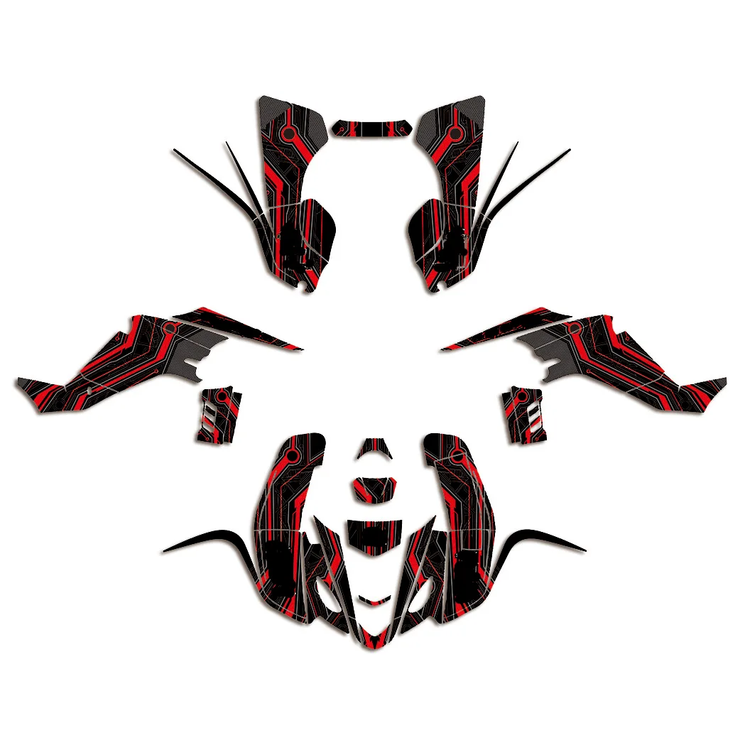 LTZ400 KFX400 Grafische Decals Sticker Kit Dekor Voor Suzuki LTZ400 Kawasaki KFX400 2003 2004 2005 2006 2007 2008