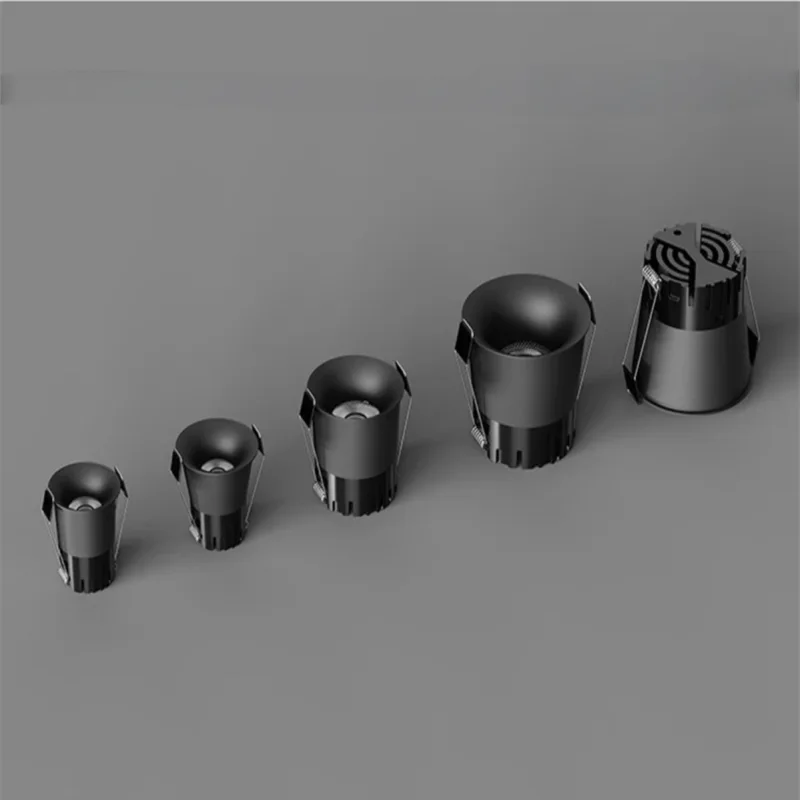 مصباح سقف صغير راحة led cob النازل منحني المضادة للوهج عكس الضوء AC110V 220 فولت متجر المنزل أضواء الألومنيوم الداخلية