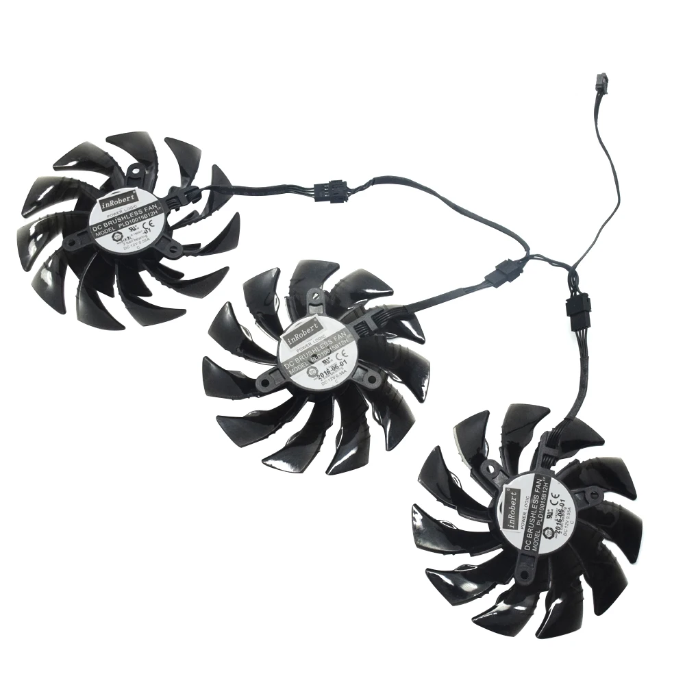 Imagem -03 - Ventilador de Refrigeração para Placa Gráfica 95 mm dc 12v 0.50amp Pld10015b12h Gigabyte Aorus Geforce Gtx 1080 ti Xtreme Edition 11g T129215bu