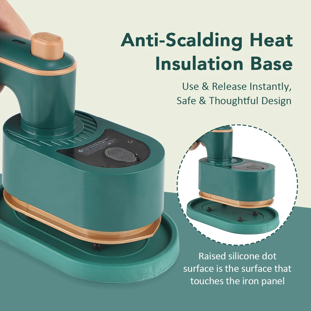 مكوّاة معلقة صغيرة للسفر مكواة بخار منزلية للملابس قابلة للتدوير محمولة باليد مُبخّر ملابس رطب وجاف