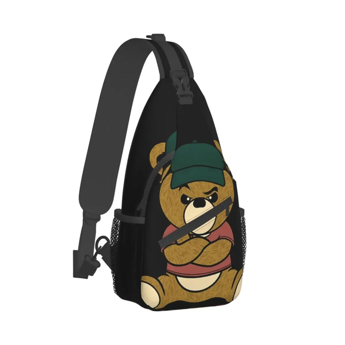 Schattige Boze Crossbody Borstzakken Teddybeer Zakken Reispakket Messenger Sport Tieners Schoudertas Unisex