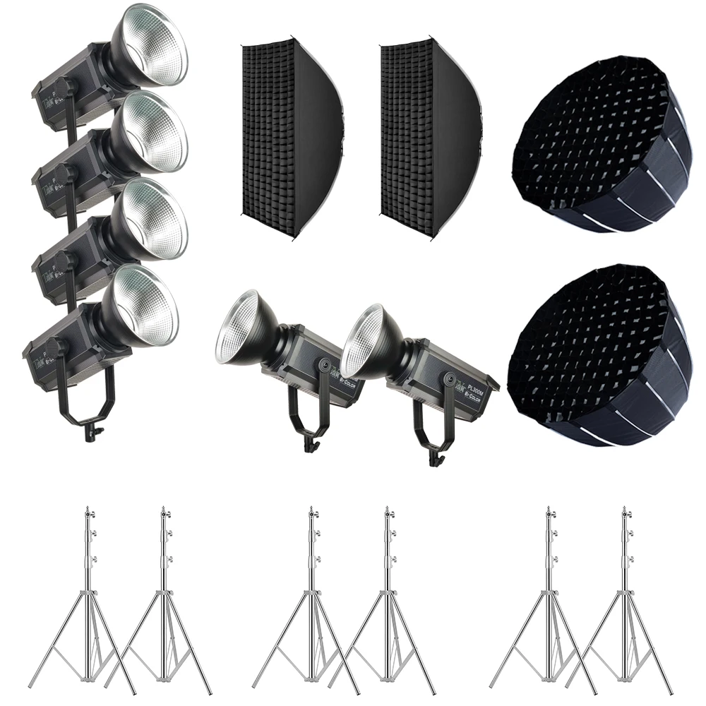 Live Streaming Fill Light Set 2 Pcs 200W  Remote Control LED Video Light for Food Beauty Small Place Live Stream