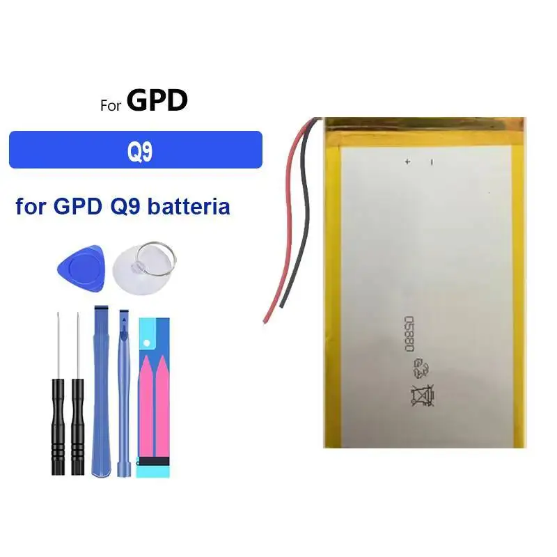 

Для портативного игрового устройства Gpd Q9, аккумулятор высокой совместимости, Нань