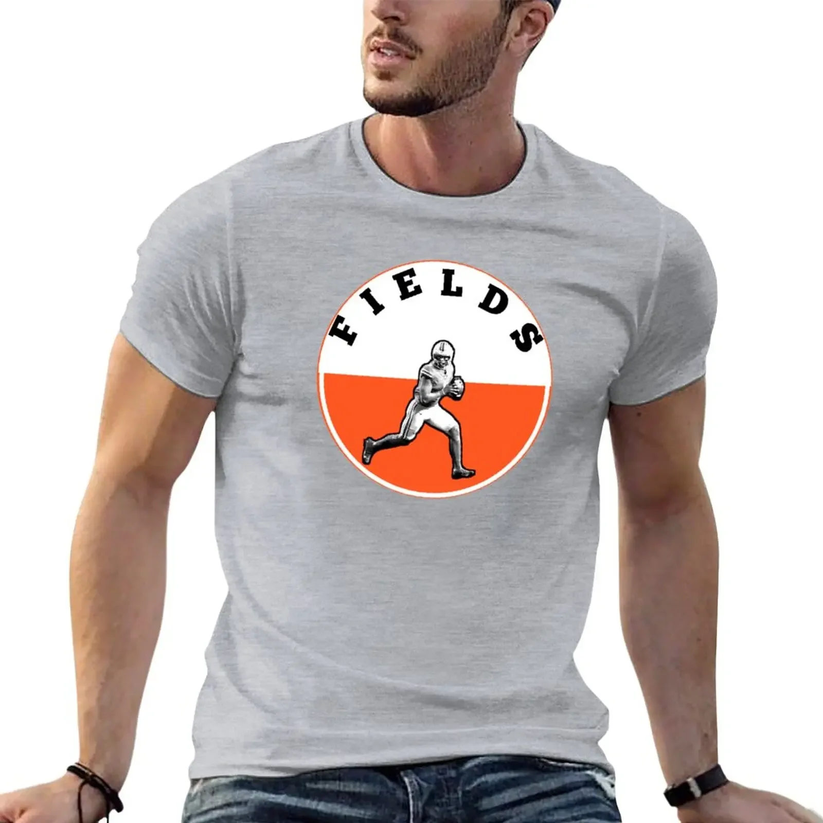 

New Justin fields bears football T-Shirt funny t shirt Blouse oversized t shirts workout shirts for men