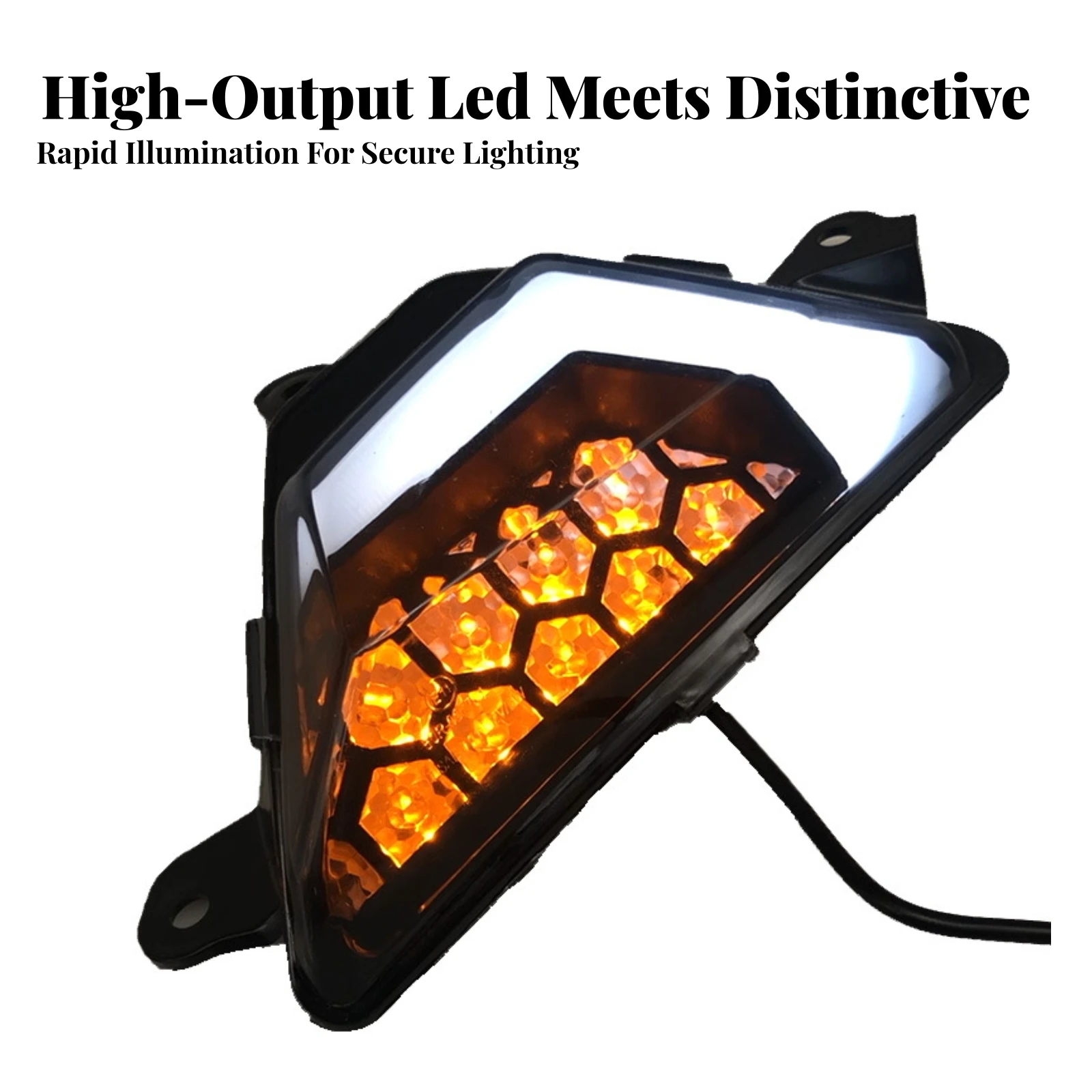Motorcycle Turn Indicator Lights Plug and Play LED Side Turn Signals Motorcycle Indicators Easy to Install Lighting Cool