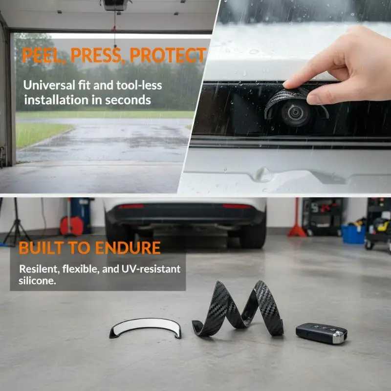 New Car Camera Lens Protector Rear View Backup Camera Cover 360° Camera Protection Anti Scratch Waterproof Dust-proof Car Parts