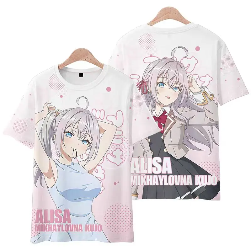 2025 New Selling Anime Peripheral Comfortable 3D Printed Round Neck Summer Short Sleeved Casual Sports T-Shirt Clothes