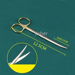 TC metzenbaum scissors curved delicate tissue cutting tonsil blunt narrow tips surgical operation theater gynecology surgery kit