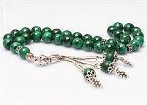 IQRAH Malachite Stone Rosary (925 SETTING SILVER 8mm)