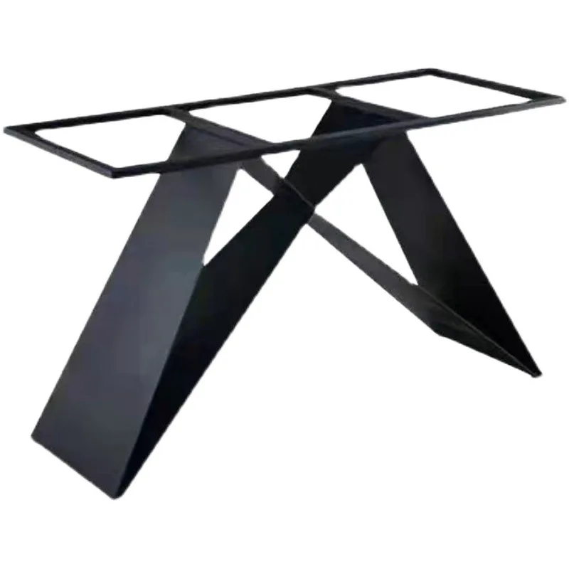

Rock slab dining base bracket wrought iron carbon steel table legs marble stainless steel legs dining table feet