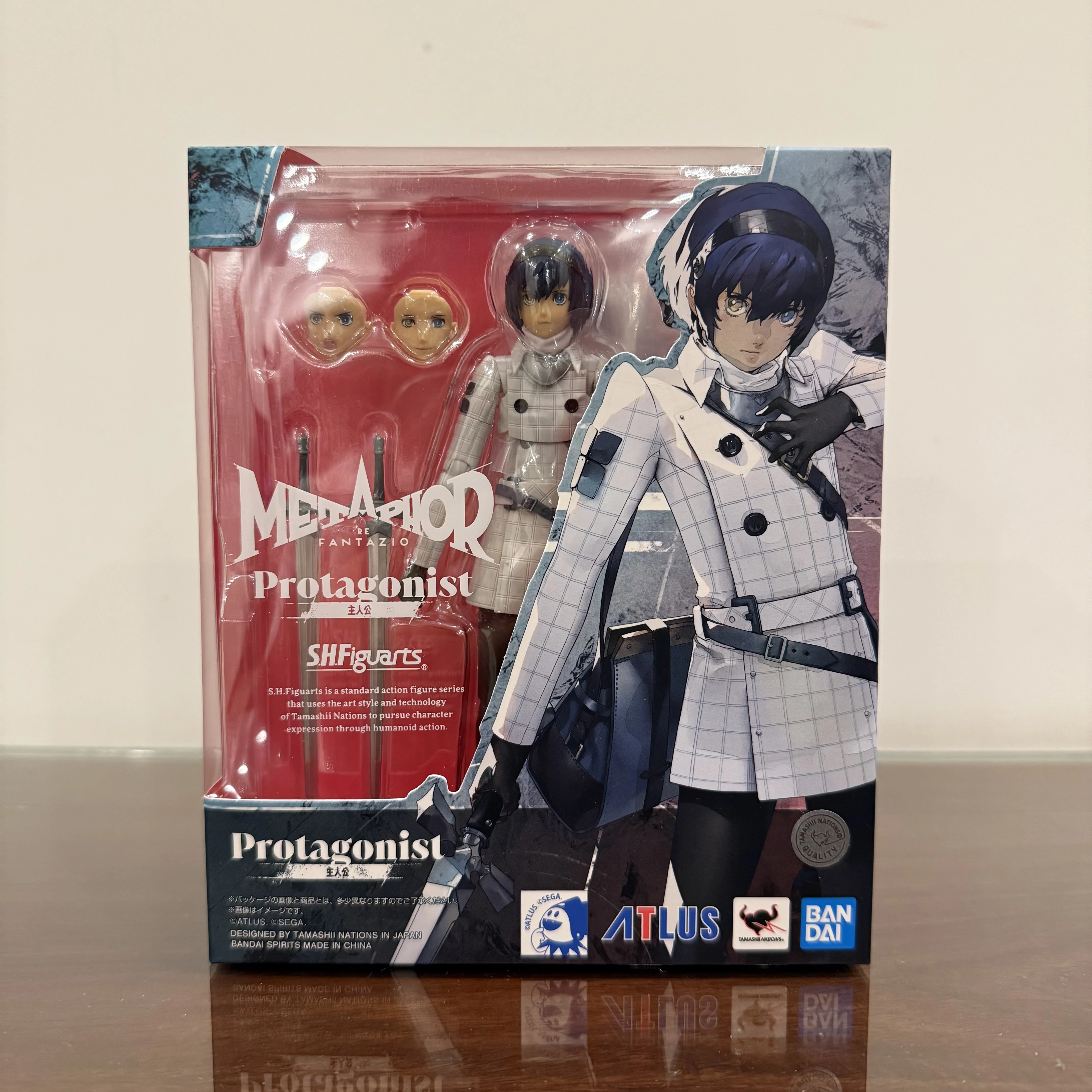 

Bandai Shf Metaphor Re Fantazio Protagonist Action Figure Joint Movable Doll Figurine Trendy Anime Collection Model Toy