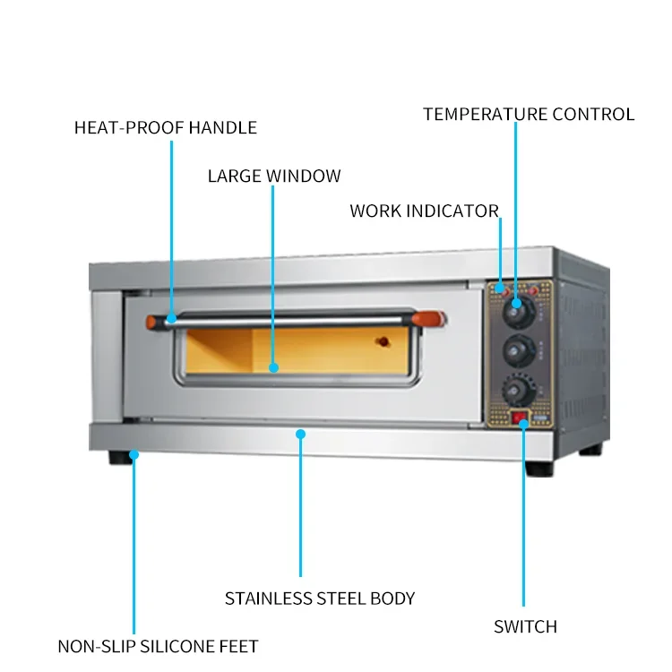 Коммерческая печь для пиццы высокого качества, теплый внутренний таймер, печь для выпечки, электрическая печь для выпечки из нержавеющей стали, цены