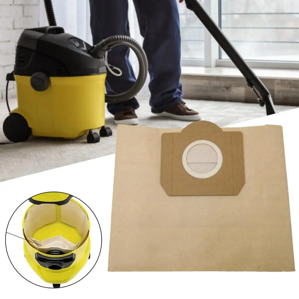 Durable Vacuum Cleaner Pouch Large Capacity Double Filtration Paper Dust Collector Filter Bag Replacement Parts for Karcher