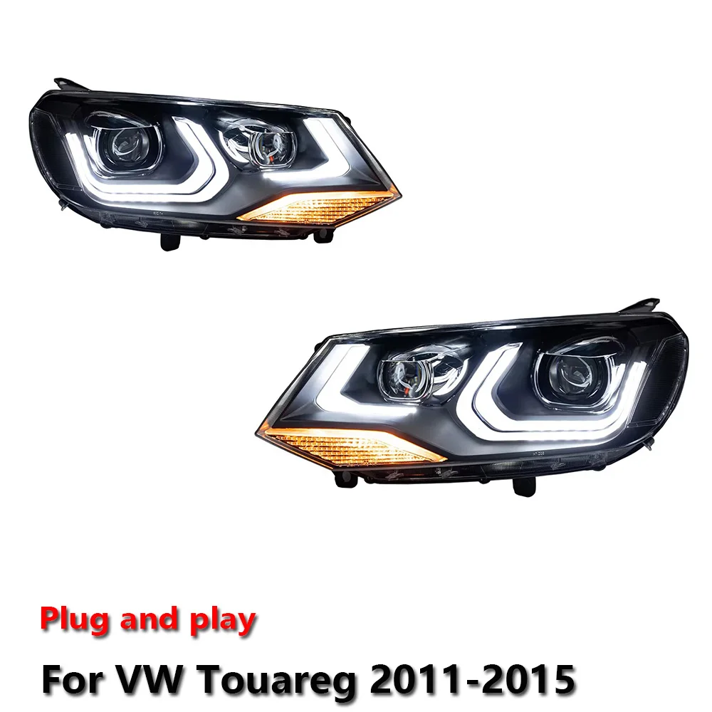 

Car LED Auto Lighting Headlight Accessories For VW Touareg 2011-2015 DRL Brake Turn Signal Lamp Plug and Play