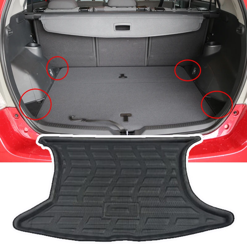 Car Trunk Mat for Toyota Verso AR20 2009~2022 5 Seat Waterproof Anti-Slip Storage Pad EVA Material Floor Liner Auto Accessories