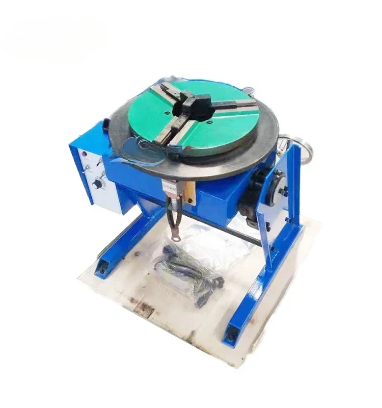 300 Kg Capacity Turntable 220V Automatic Pipe Welder Positioner Welding With Chuck 400Mm