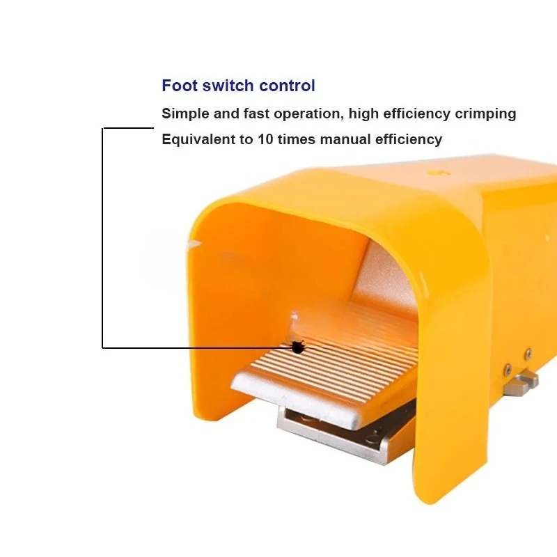 Multifunctional Pneumatic Crimping Pliers Cold Pressing Interchangeable Terminal Crimping Machine With Foot Switch