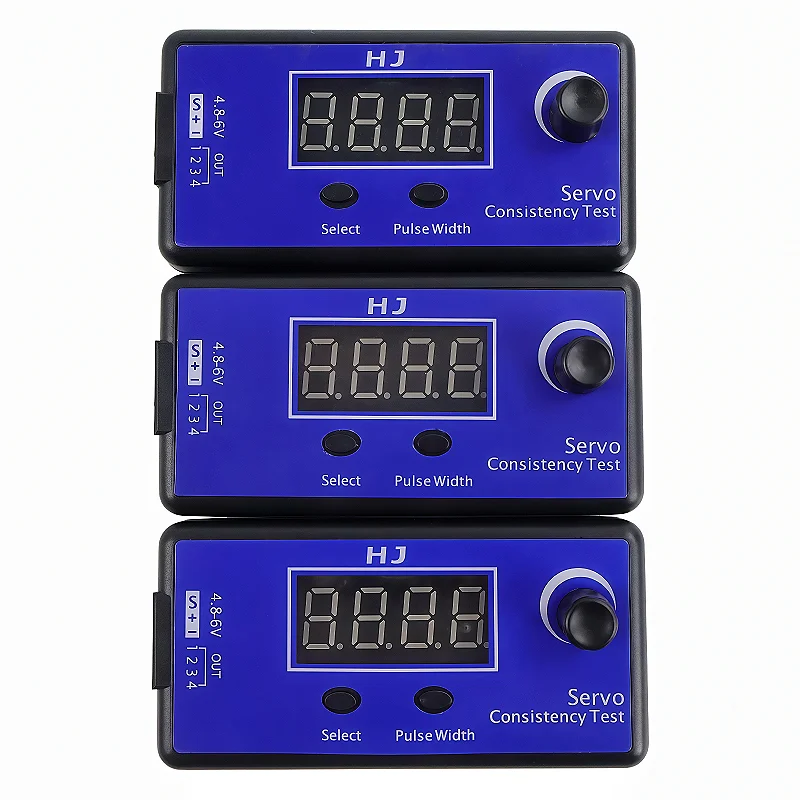 HJ RC Servo Tester 4 Servos ESC Consistency Checker for RC Airplane Helicopter Car Digital Multi-functional Steering Tools