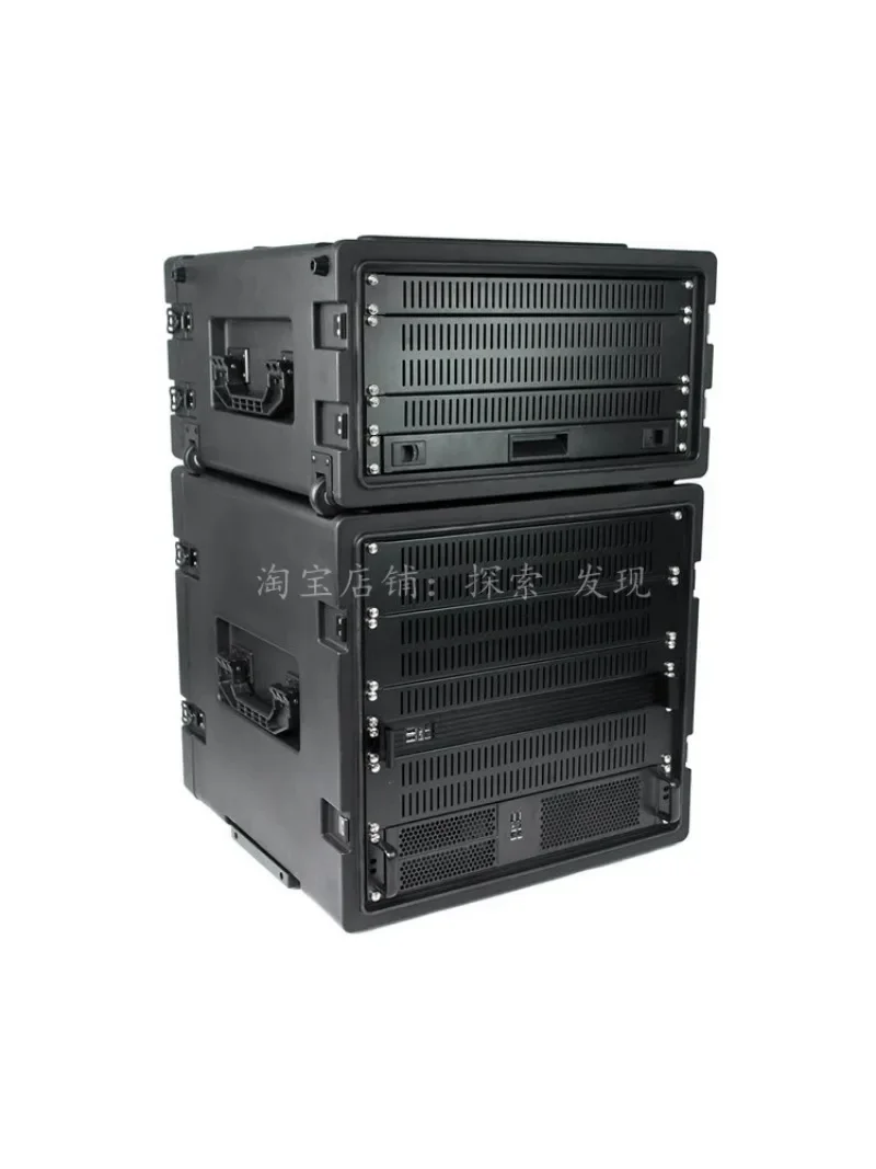 XJTS-8U 10U PE Plastic Air Case System Integrated   Guide Command  Equipment Cabinet Rack Box