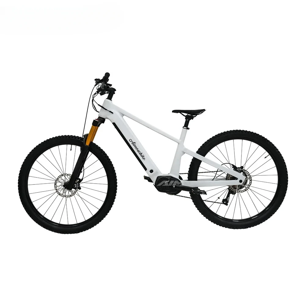 36V 250W/48V 500W Mid Drive System off road Electric Bicycle Full Suspension Aluminum alloy frame Electric Mountain Bike