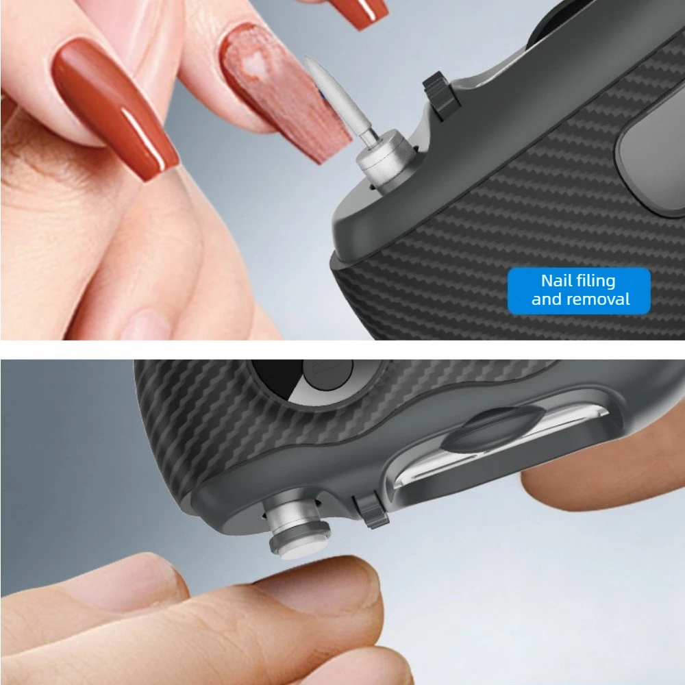 Electric Nail Clipper 3 in 1 Nail File with Magnifying Glass HD Digital Display Nail Catcher USB Rechargeable 500mah Battery