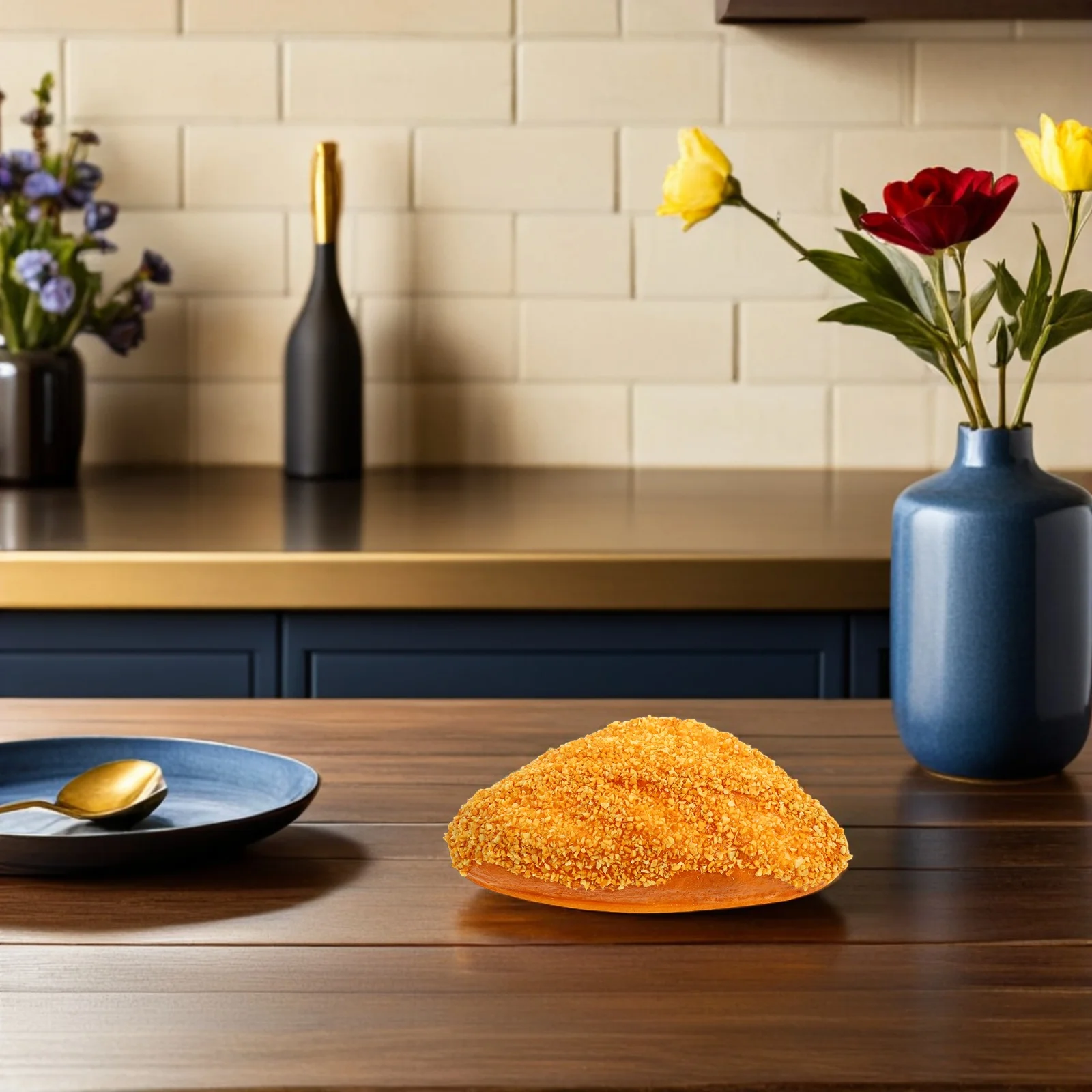 

Simulated Face Packaging Decoration Artificial Bread Fake One Piece Food Realistic