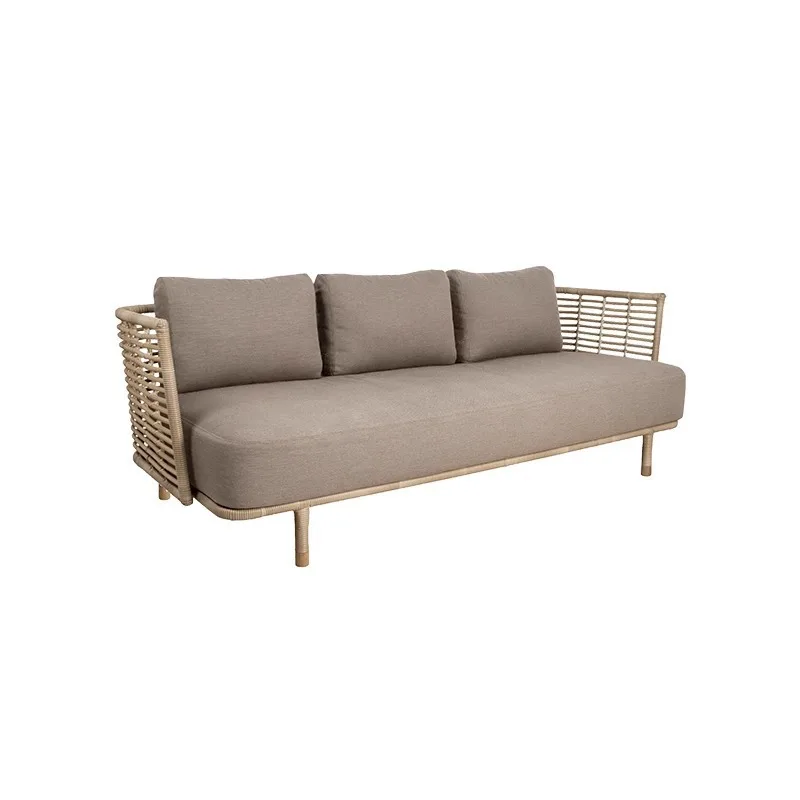 

qw-Outdoor Rattan Sofa Tea Table Combination Villa Hotel Terrace Outdoor Leisure Woven Rattan Chair Furniture%