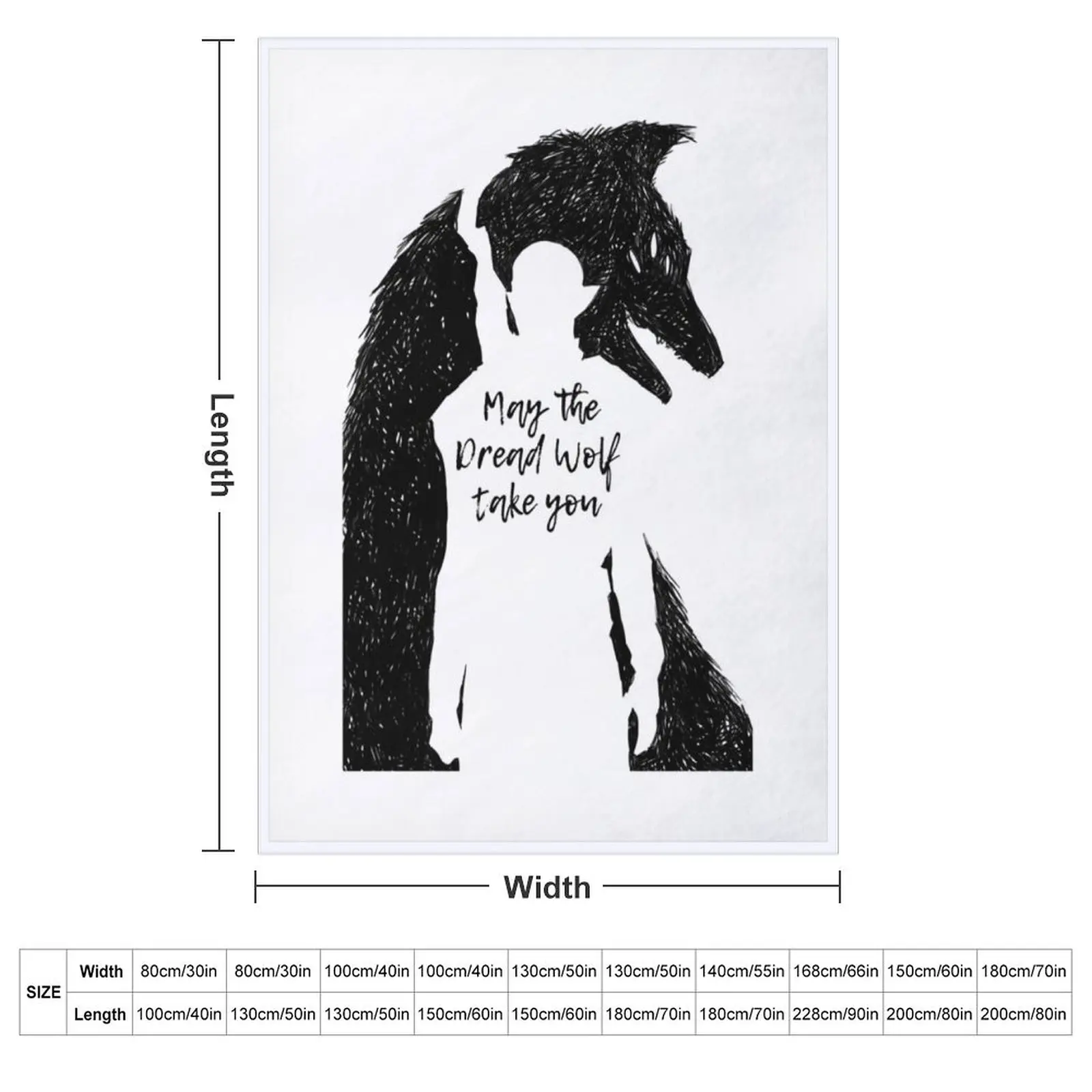 Dread Wolf II Throw Blanket Luxury for babies Soft Plaid Fashion Sofas Blankets For Baby Comforter Blankets
