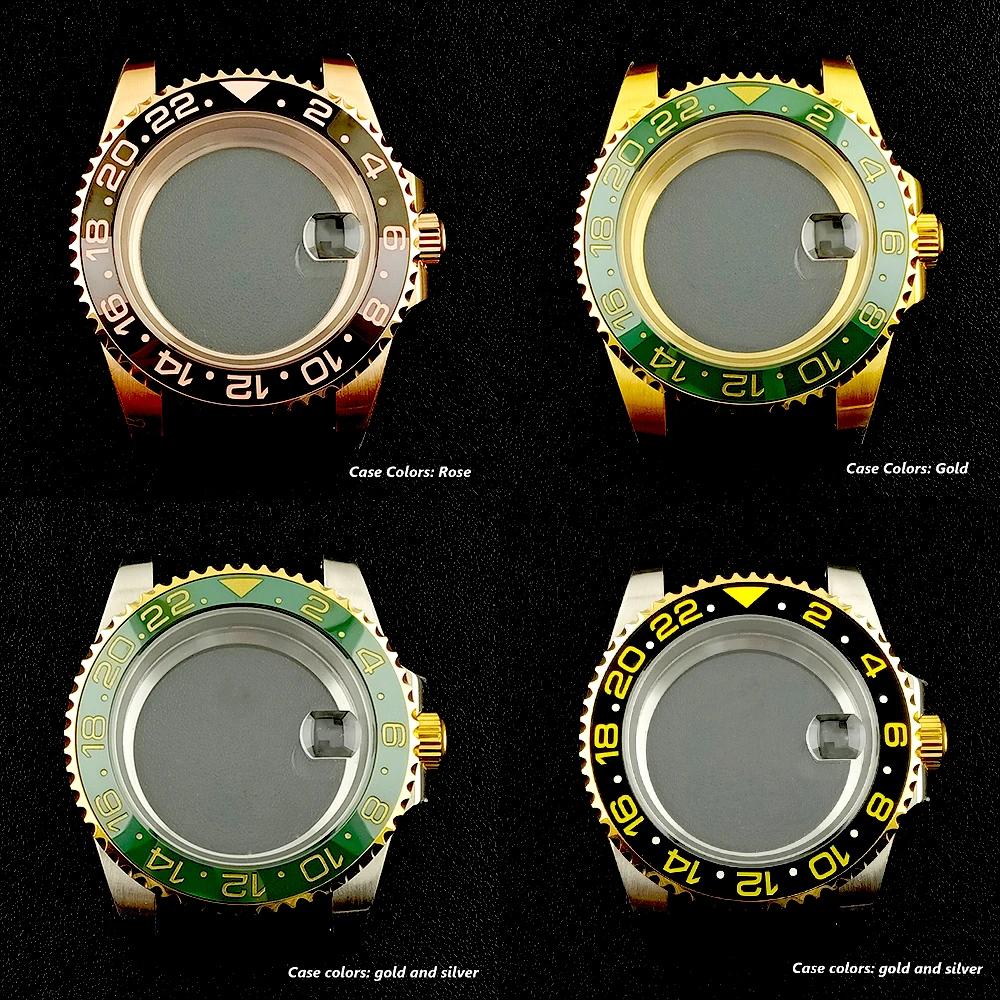 

NH34 watch case NH35 40mm stainless steel case men's watch sapphire glass suitable for NH34/35 movement watch accessories