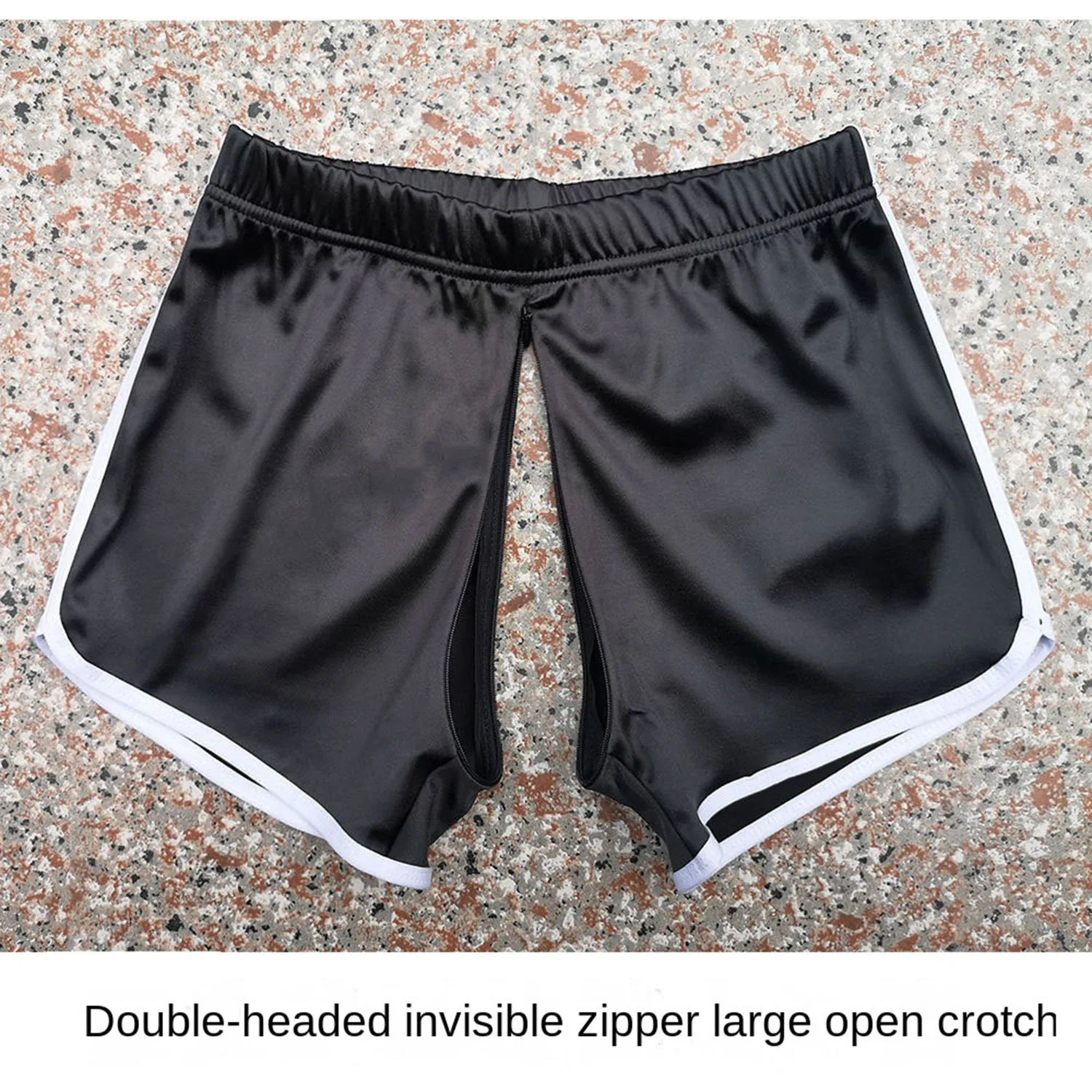 Sports Shorts Women Summer Open Crotch Convenient Pant Invisible Zipper Casual Short Women's Outdoor Sex Convenient Women Cloth