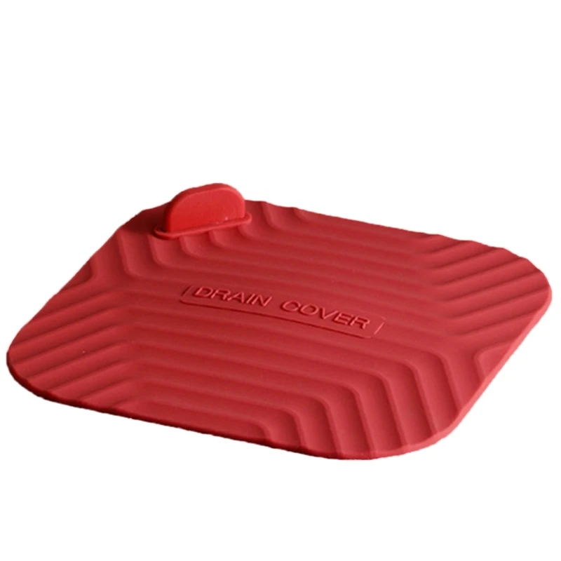 Square Silicone Floor Drain Cover Deodorant Drain Protectors Sink Drain Stopper for Sink & Bathtub Bathroom Accessories 517A