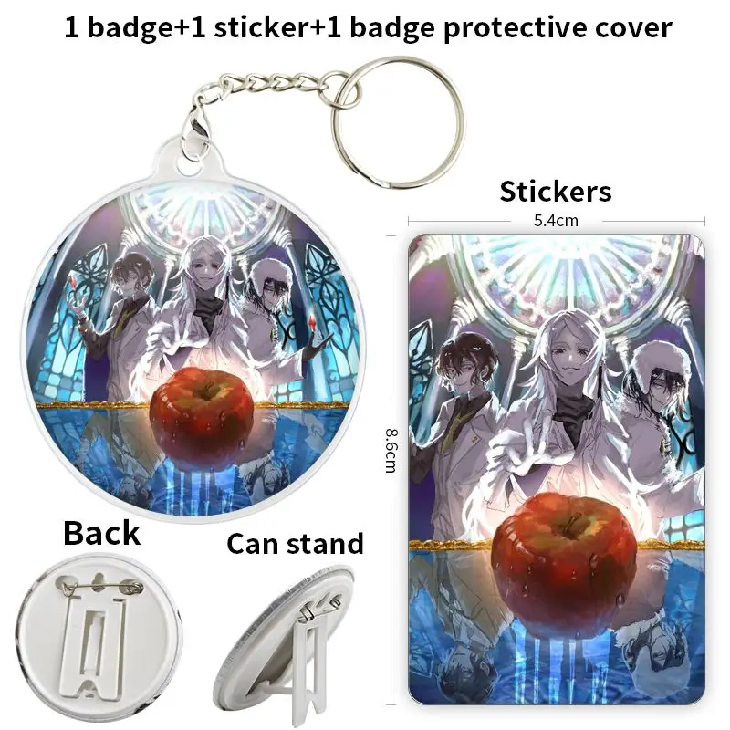 Shibusawa Tatsuhiko Game Anime Character Soft Button Badge Brooch anchor Peripherals Pin Birthday present Fandom Peripheral 75mm